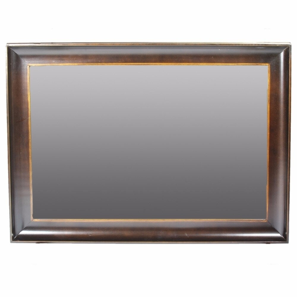 Elegant Wooden Mirror, Brown