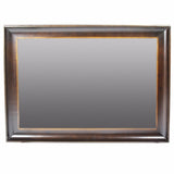 Elegant Wooden Mirror, Brown