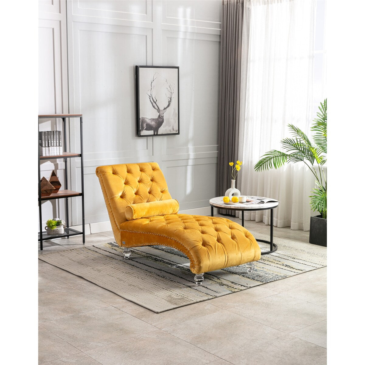 Yellow chaise longue hotsell