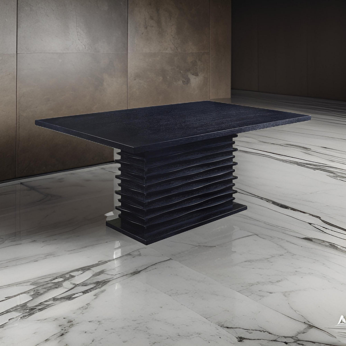 Elegantly Designed Wooden Dining Table, Black