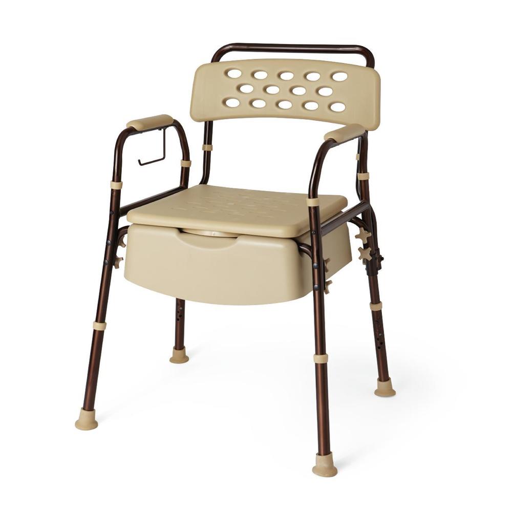 Element Bedside Commode with Microban Antimicrobial Treatment