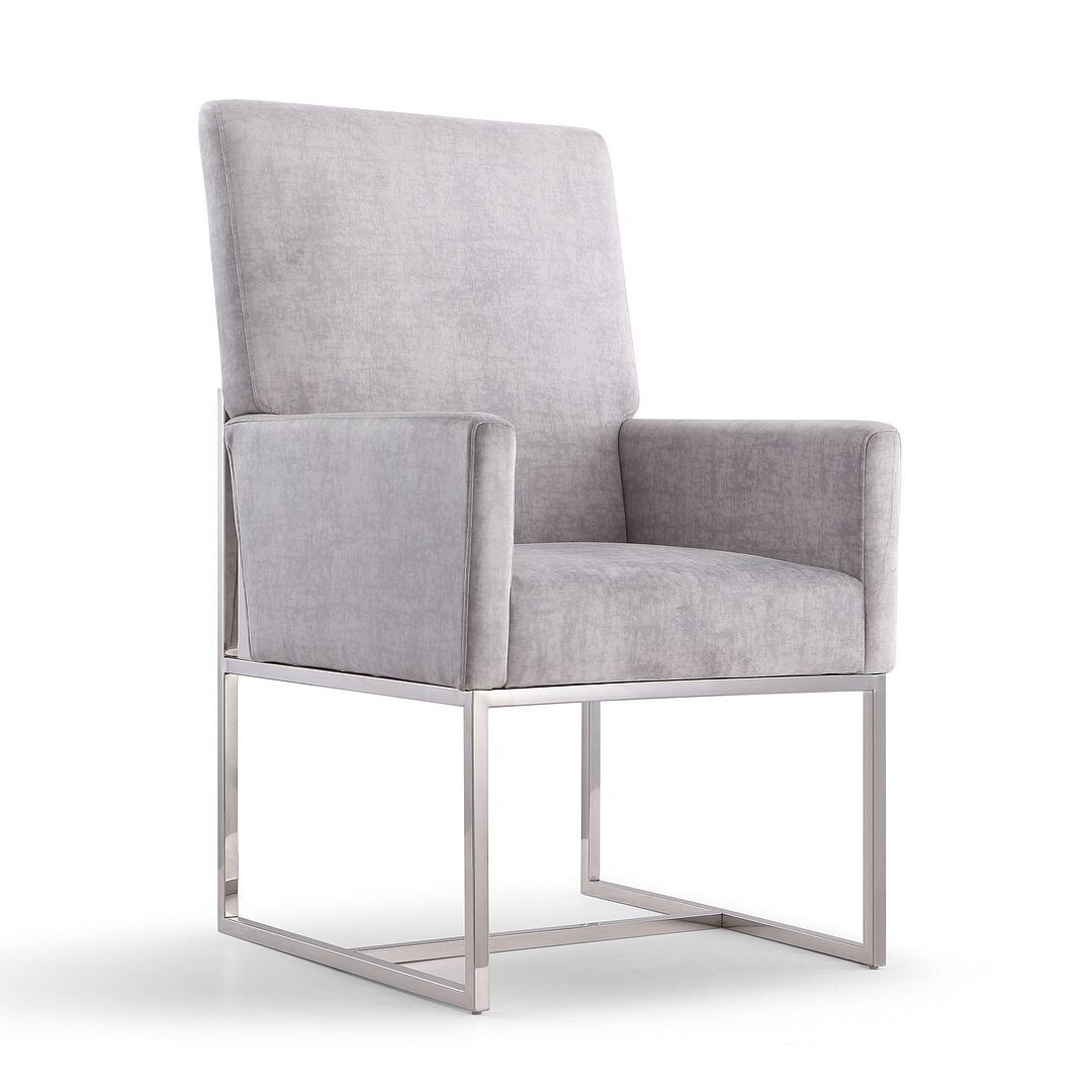 Element Blue Velvet Dining Armchair (Set of 2)