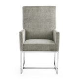 Element Blue Velvet Dining Armchair (Set of 2)