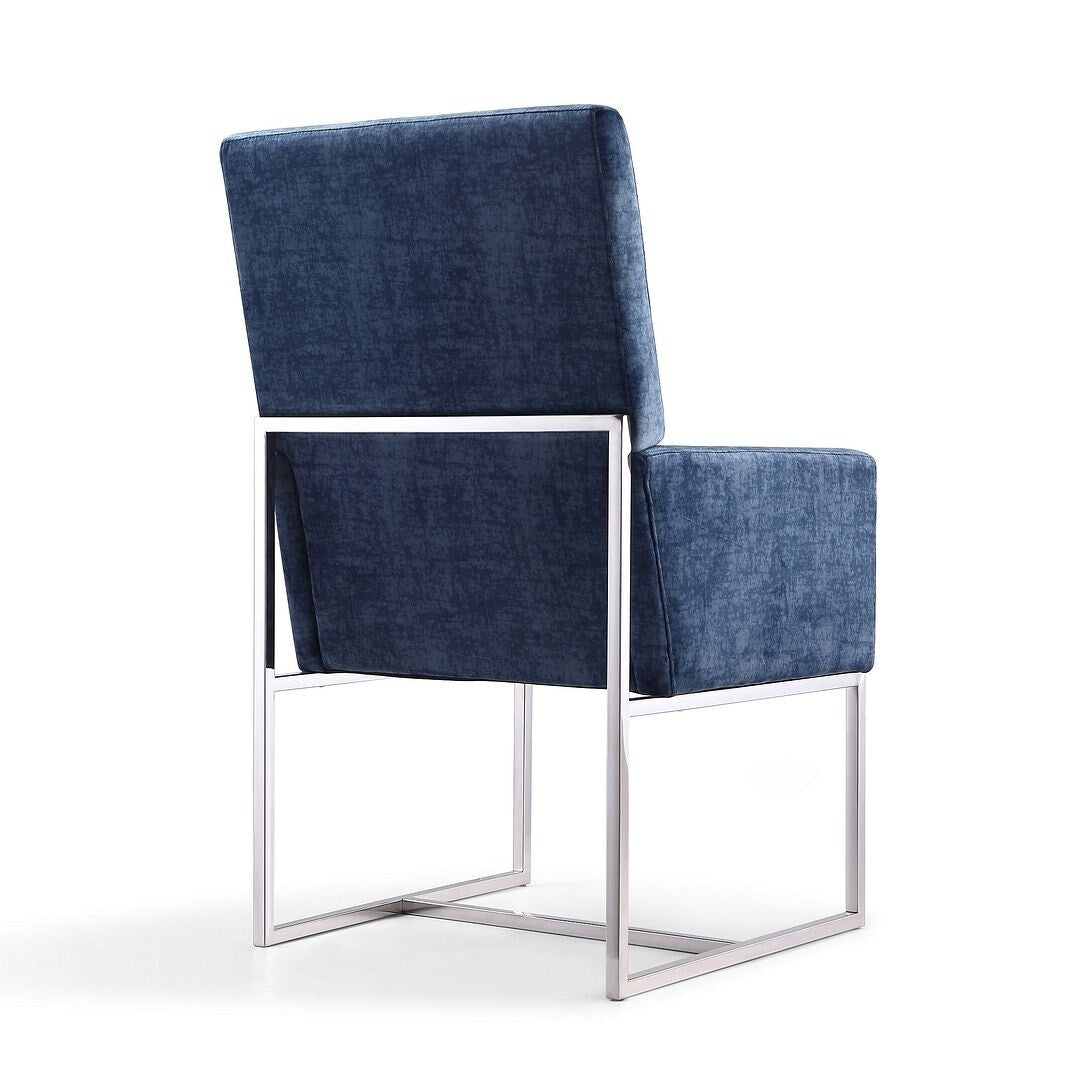 Element Blue Velvet Dining Armchair (Set of 2)