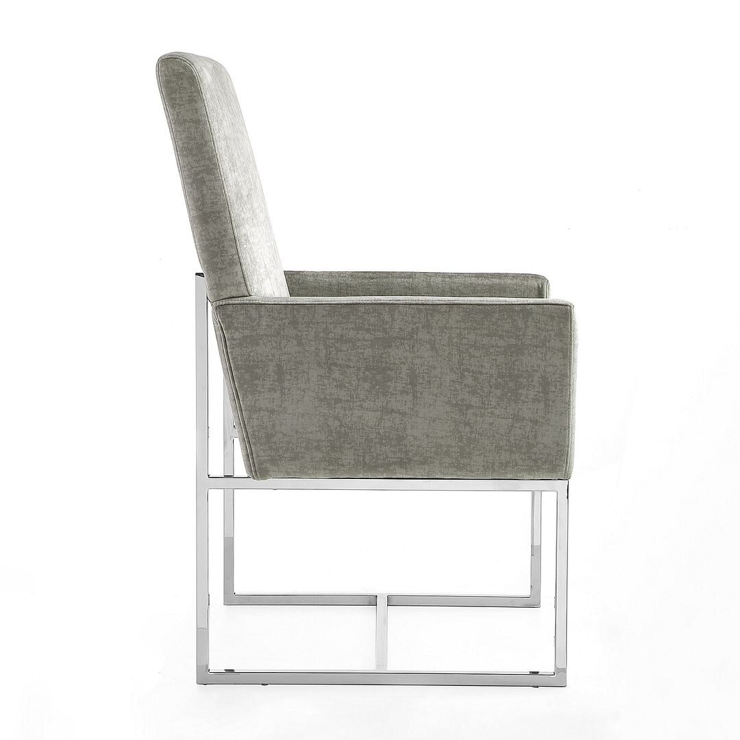 Element Blue Velvet Dining Armchair (Set of 2)