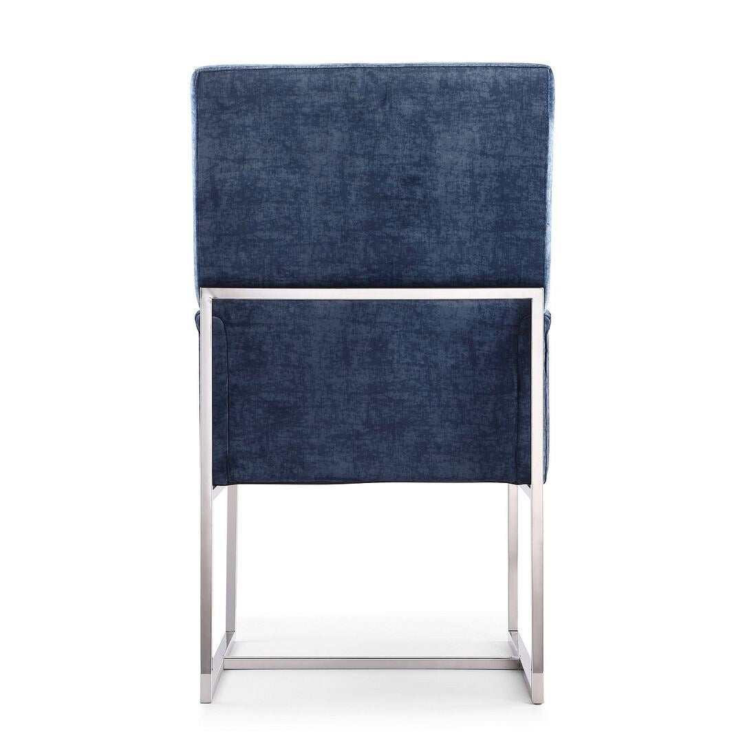 Element Blue Velvet Dining Armchair (Set of 2)