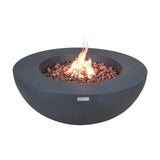Elementi Lunar Dark Grey Outdoor Fire Pit Bowl - 42 Inches