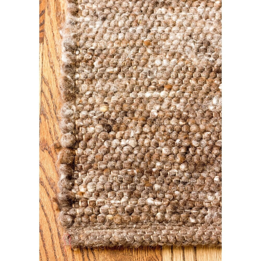 Super Area Rugs Organic Wool & Jute Braided Area Rug