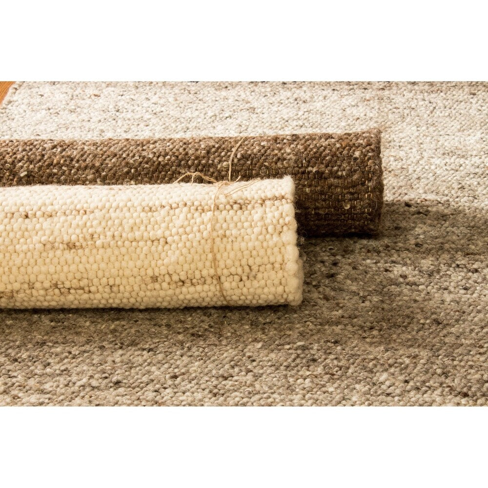 Super Area Rugs Organic Wool & Jute Braided Area Rug