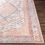 Livabliss Elena Floral Medallion Printed Machine Washable Area Rug