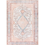 Livabliss Elena Floral Medallion Printed Machine Washable Area Rug