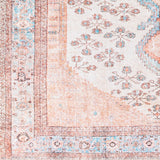 Livabliss Elena Floral Medallion Printed Machine Washable Area Rug
