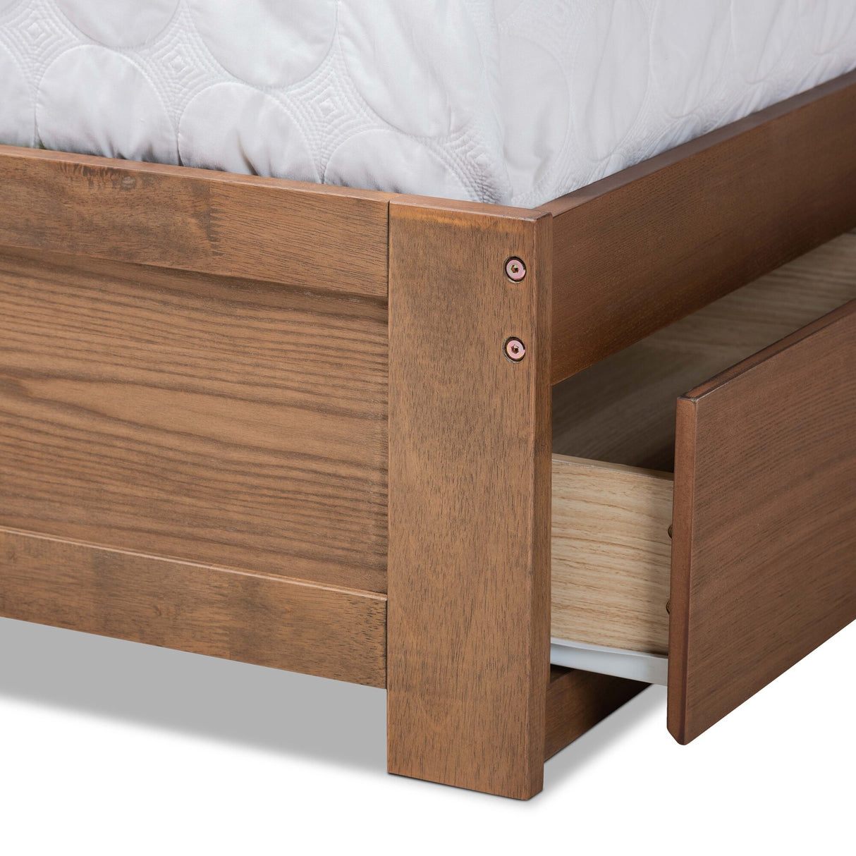 Eleni Modern and Contemporary Transitional 3-Drawer Storage Bed