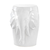 Elephant ceramic decorative stool