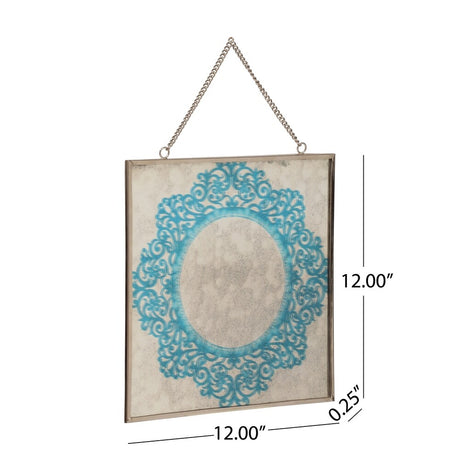 Elgin Oriental Tempered Glass Wall Accessory by Christopher Knight Home