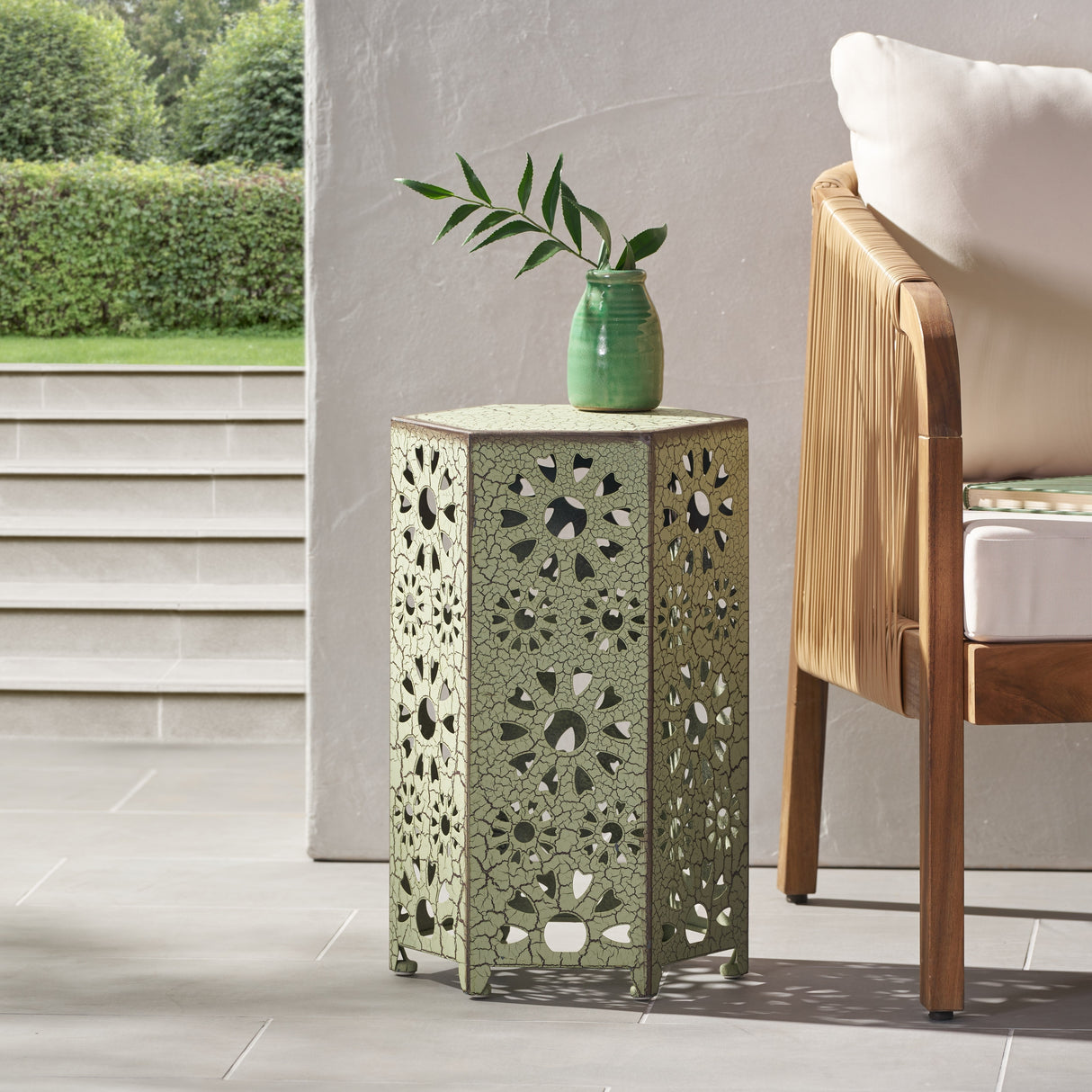 Eliana Outdoor 12-inch Side Table by Christopher Knight Home