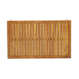 Elias Acacia Wood and Iron Outdoor Loveseat and Coffee Table Set with Cushions by Christopher Knight Home
