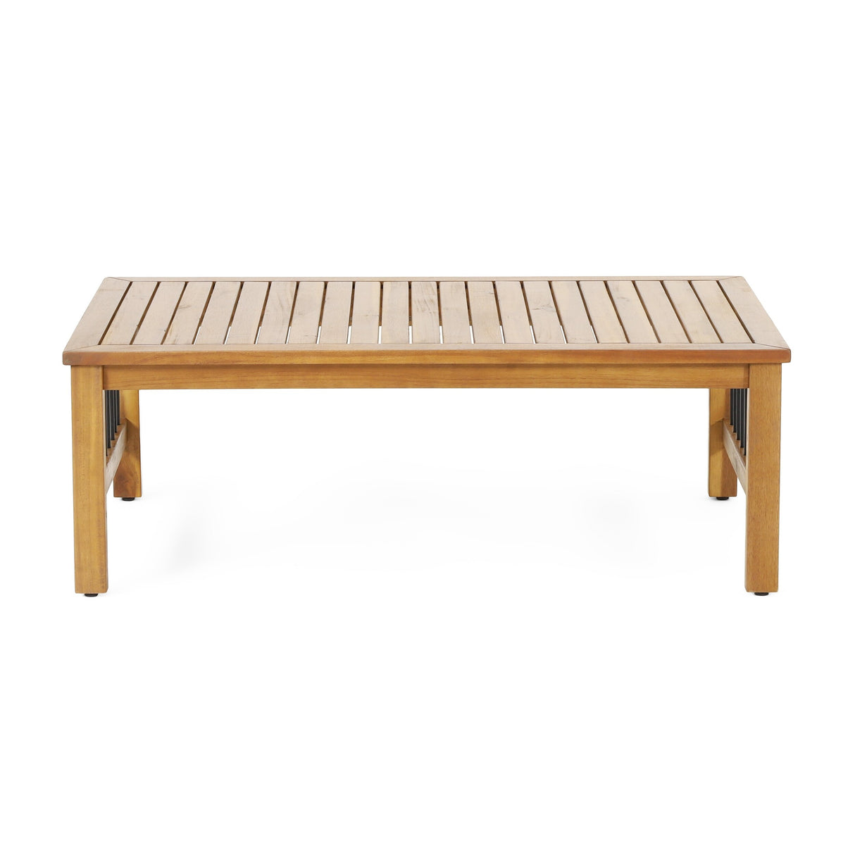 Elias Outdoor Acacia Wood Outdoor Chat Set by Christopher Knight Home