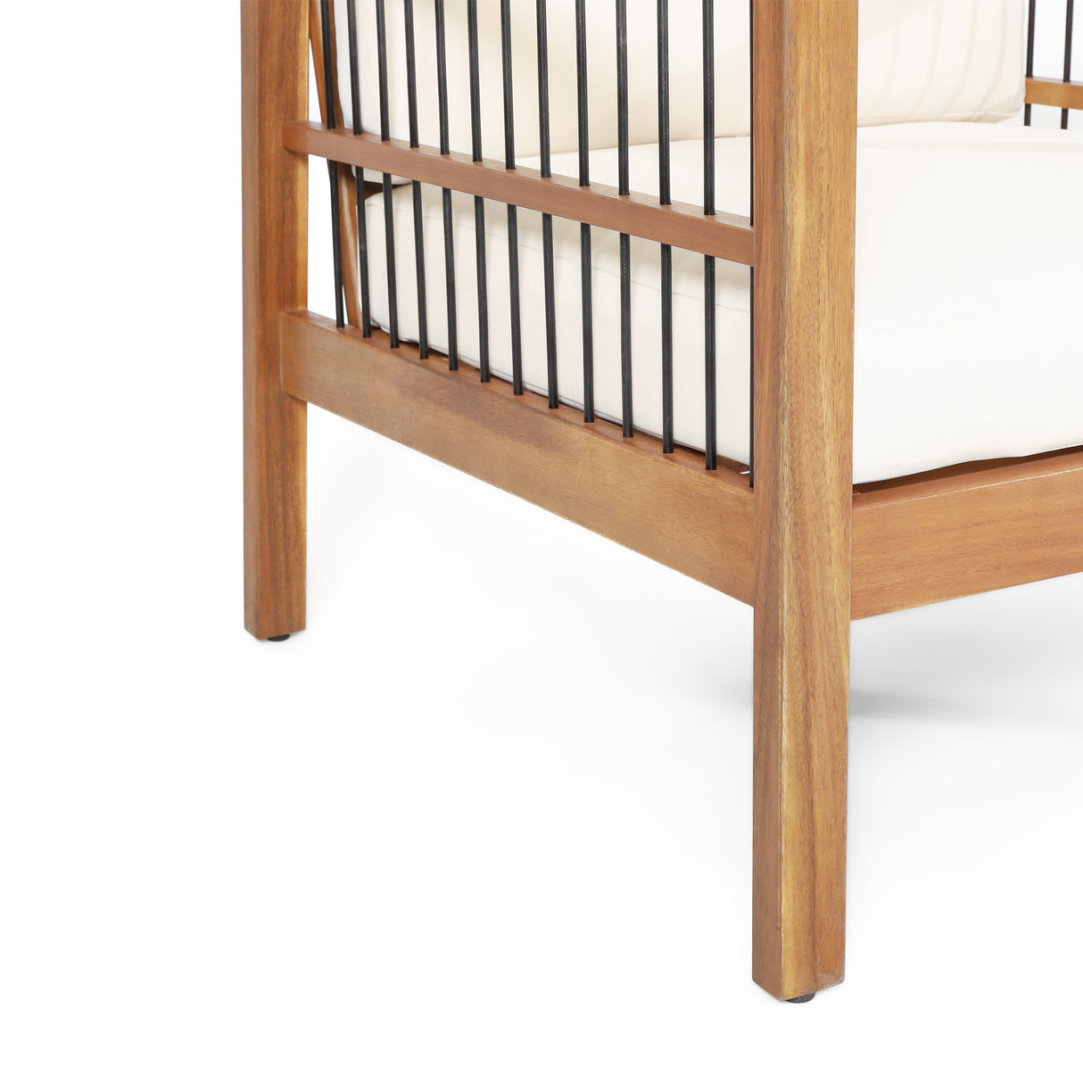 Elias Outdoor Acacia Wood Outdoor Chat Set by Christopher Knight Home