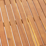 Elias Outdoor Acacia Wood Outdoor Chat Set by Christopher Knight Home