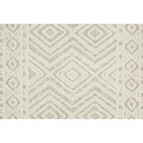 Elika Moroccan Wool Rug w/Diamonds, Ivory/Natural Tan, Accent Rug