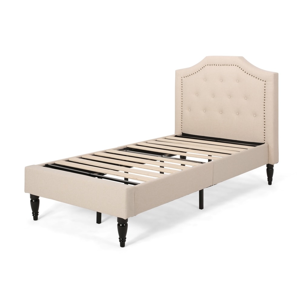 Elinor Upholstered Twin-size Platform Bed by Christopher Knight Home