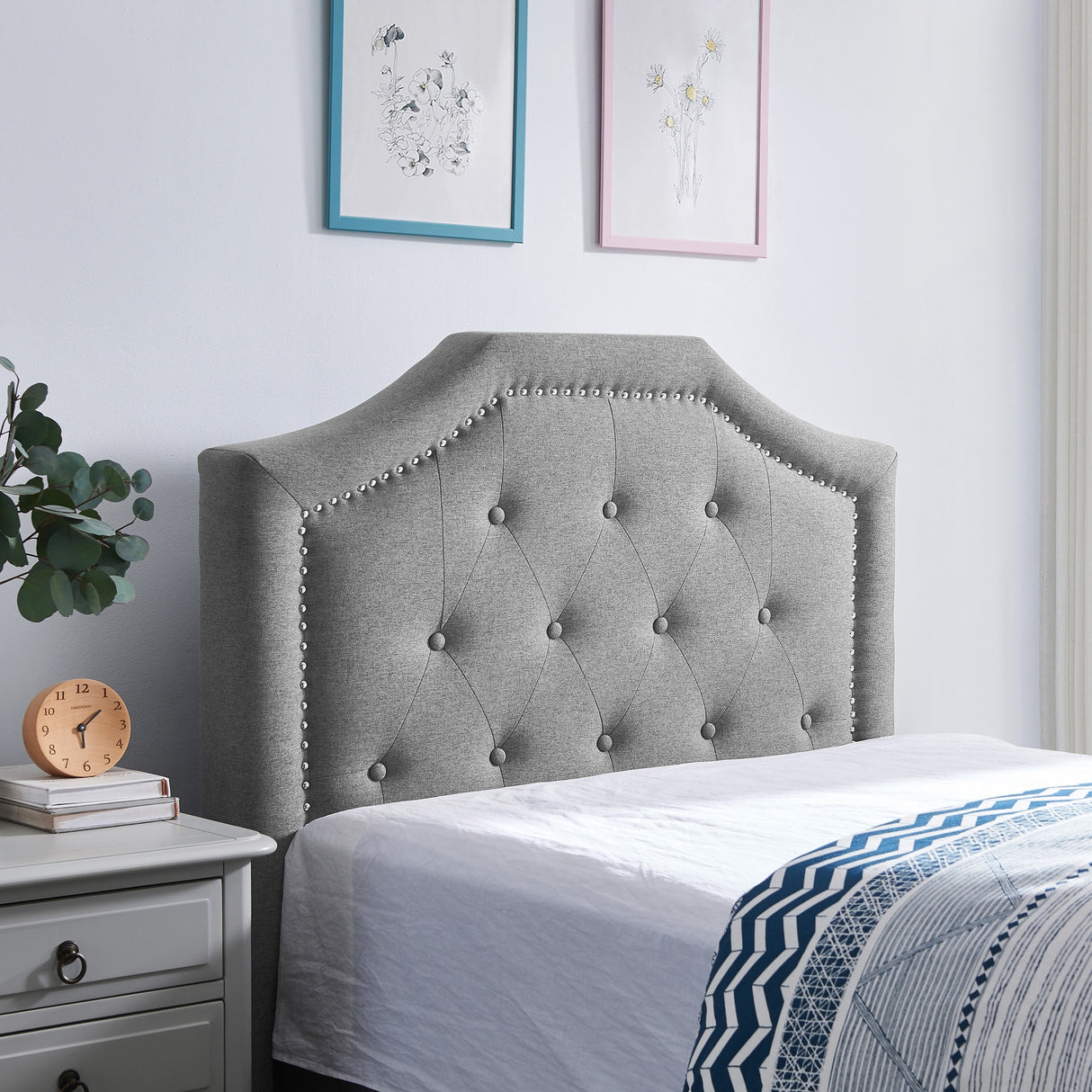 Elinor Contemporary Upholstered Twin Headboard by Christopher Knight Home