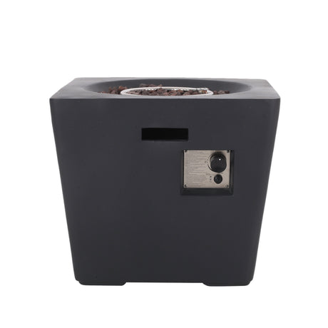 Elisson Outdoor Outdoor 40,000 BTU Lightweight Concrete Square Fire Pit by Christopher Knight Home