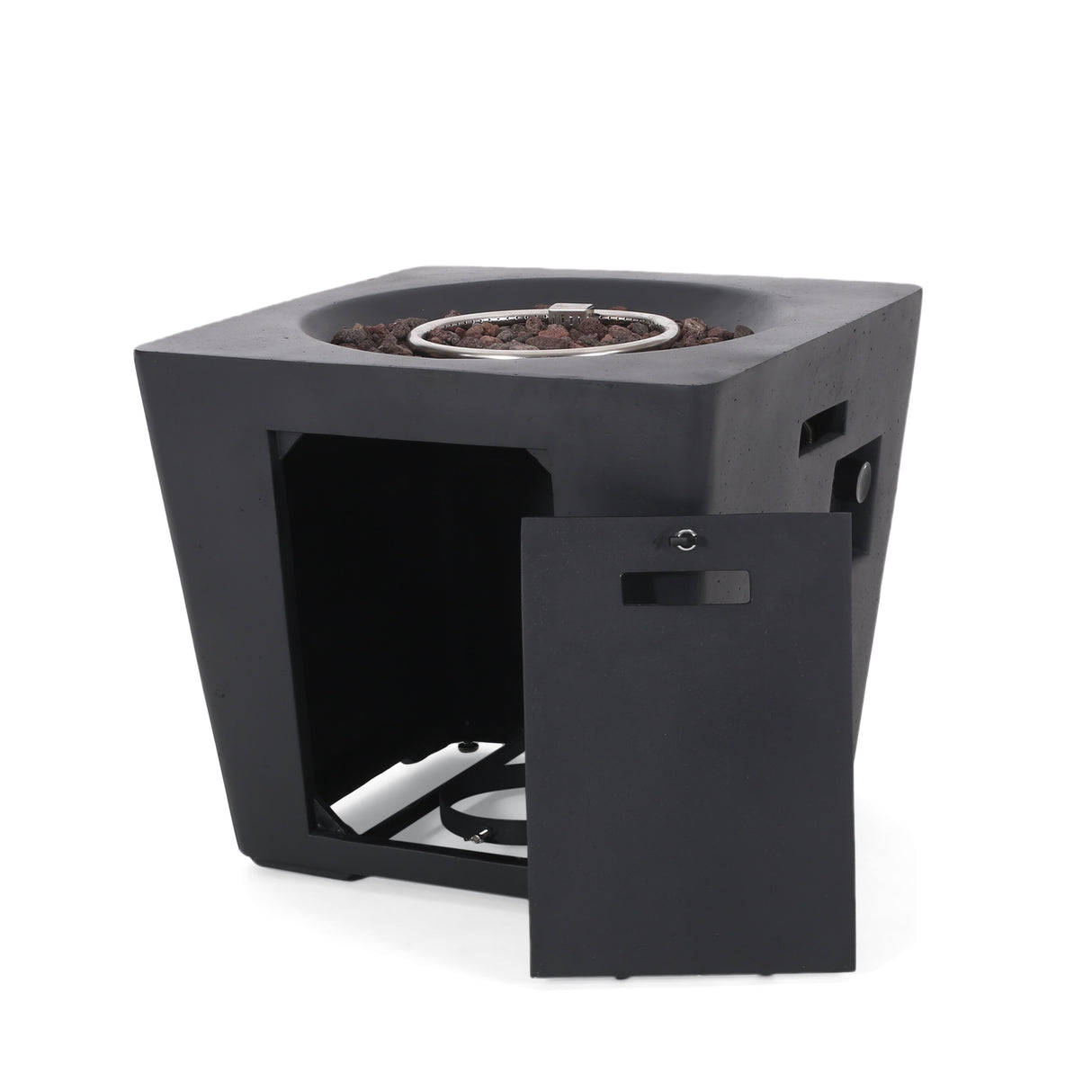 Elisson Outdoor Outdoor 40,000 BTU Lightweight Concrete Square Fire Pit by Christopher Knight Home