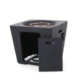 Elisson Outdoor Outdoor 40,000 BTU Lightweight Concrete Square Fire Pit by Christopher Knight Home