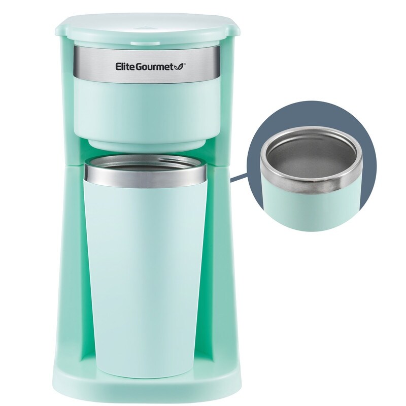 Elite EHC117M Mint Personal Single Serve Coffer Maker