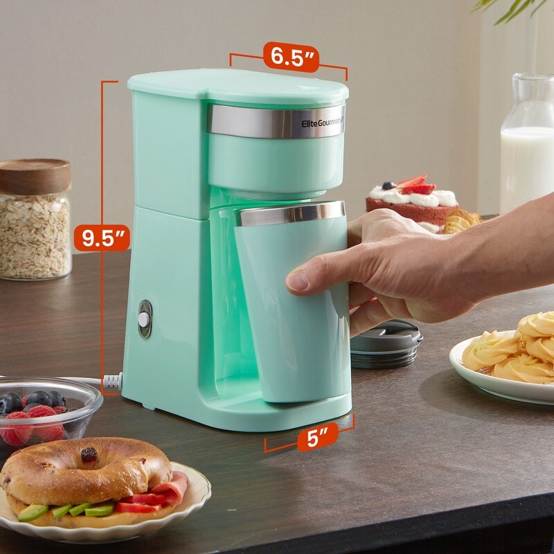 Elite EHC117M Mint Personal Single Serve Coffer Maker