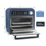 Elite Gourmet Infinite-Use Air Fryer Oven, Slate Blue EAF1010DBG