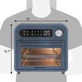 Elite Gourmet Infinite-Use Air Fryer Oven, Slate Blue EAF1010DBG