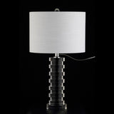 Eliza 25" Crystal LED Table Lamp, Clear by JONATHAN Y