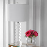 Eliza 25" Crystal LED Table Lamp, Clear by JONATHAN Y