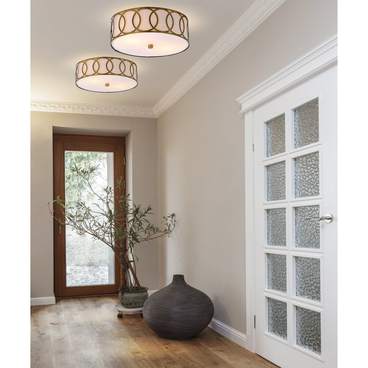 Elizabeth Metal LED Flush Mount, by JONATHAN Y