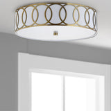 Elizabeth Metal LED Flush Mount, by JONATHAN Y