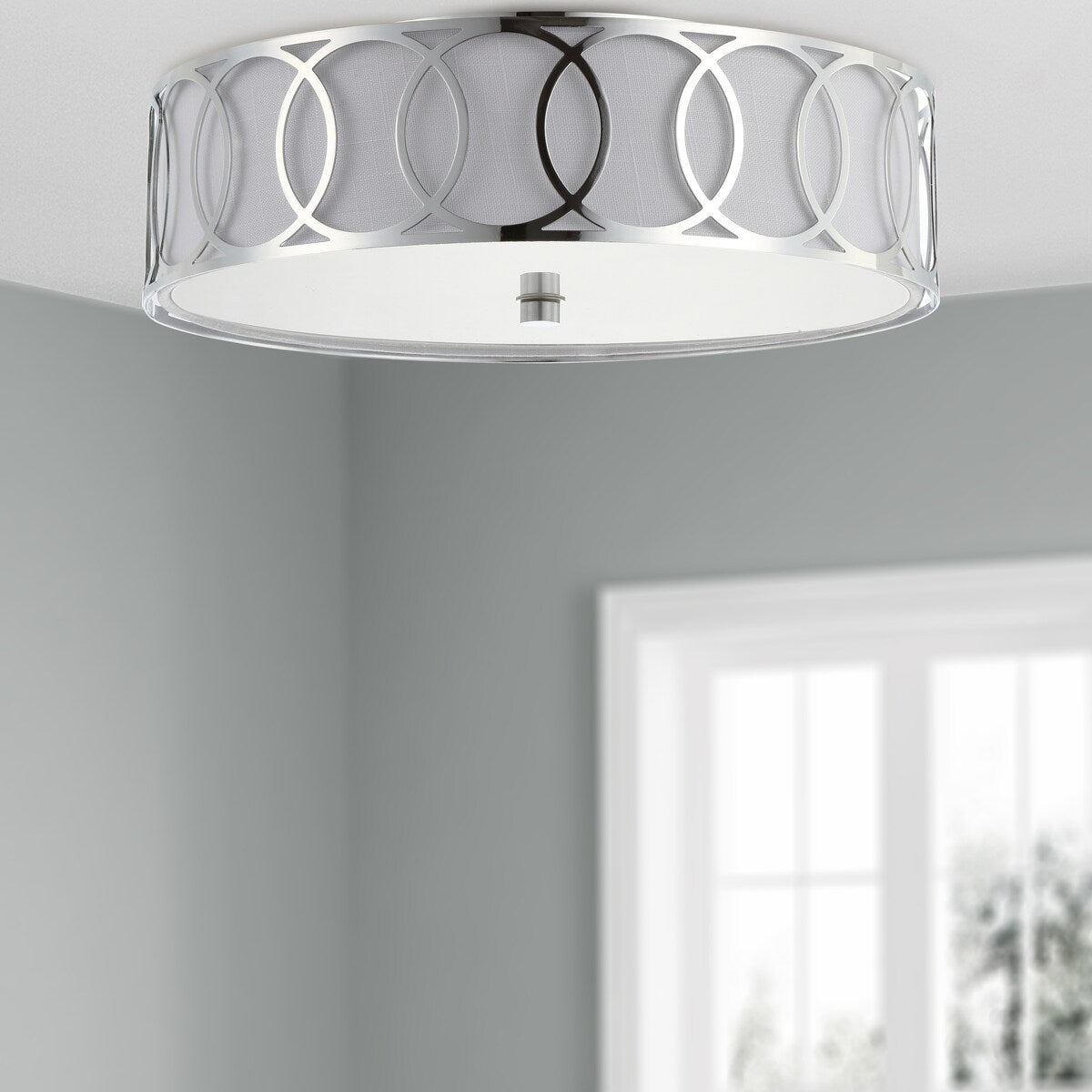 Elizabeth Metal LED Flush Mount, by JONATHAN Y