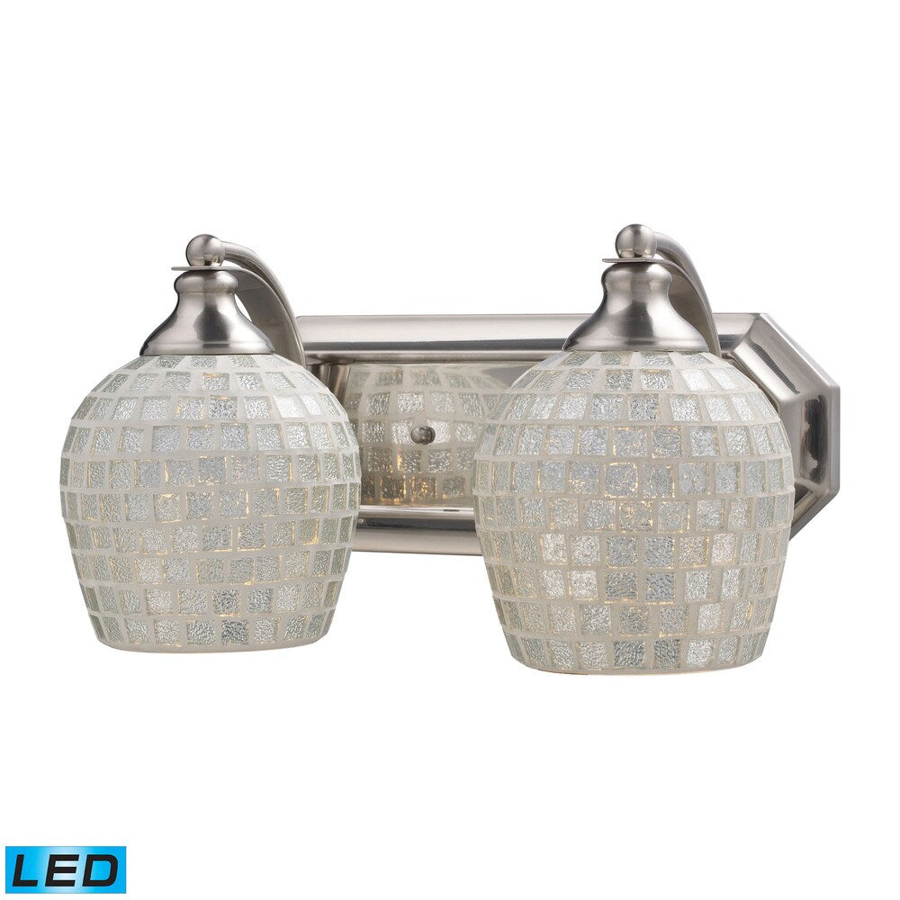 Elk Home Mix-N-Match Satin Nickel Glass Vanity Light
