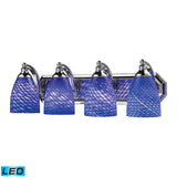 Elk Bath and Spa 4-light LED Vanity in Polished Chrome and Sapphire Glass