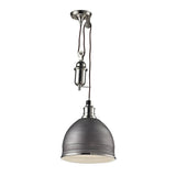 Elk Home Carolton Polished Nickel Metal 1 Light Pendant