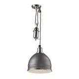 Elk Home Carolton Polished Nickel Metal 1 Light Pendant