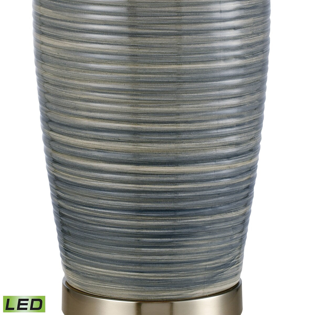 Elk Home Monterey Blue With Light Tan Burlap Shade Table Lamp