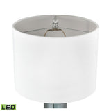 Elk Home Otho Blue With White Faux Silk Shade Table Lamp
