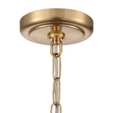 Elk Home Reese Aged Brass Finish With Metal Drum Shade Pendant