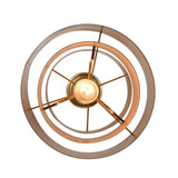Elk Home Reese Aged Brass Finish With Metal Drum Shade Pendant