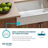 Elkay Crosstown Stainless Steel 35-7/8" x 20-1/4" x 9", Single Bowl Farmhouse Sink Kit