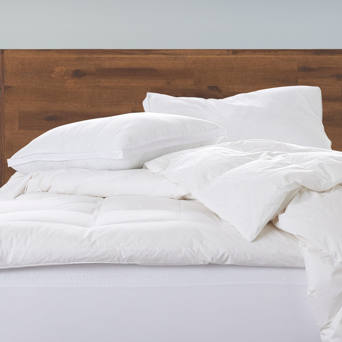 Gusseted Soft Plush Down Alternative Stomach Sleeper Pillow, Set of 2