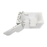 Ella Wheelchair Transfer 60 Acrylic Hydro Massage Walk-In Bathtub & Outward Swing Door, 5 Piece Fast Fill Faucet, 2" Dual Drain